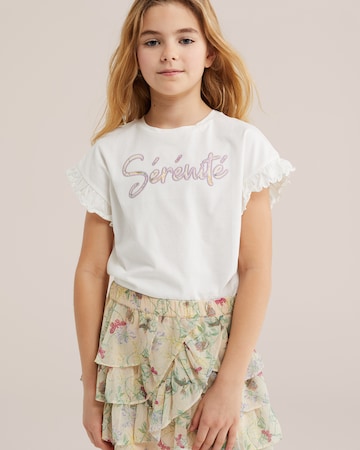 WE Fashion Tričko 'Serenite' – bílá: přední strana