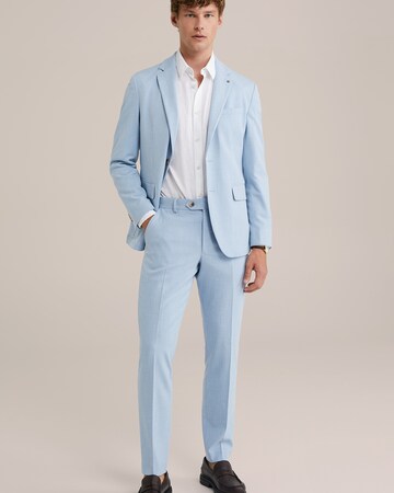 WE Fashion - Slimfit Pantalón de pinzas en azul
