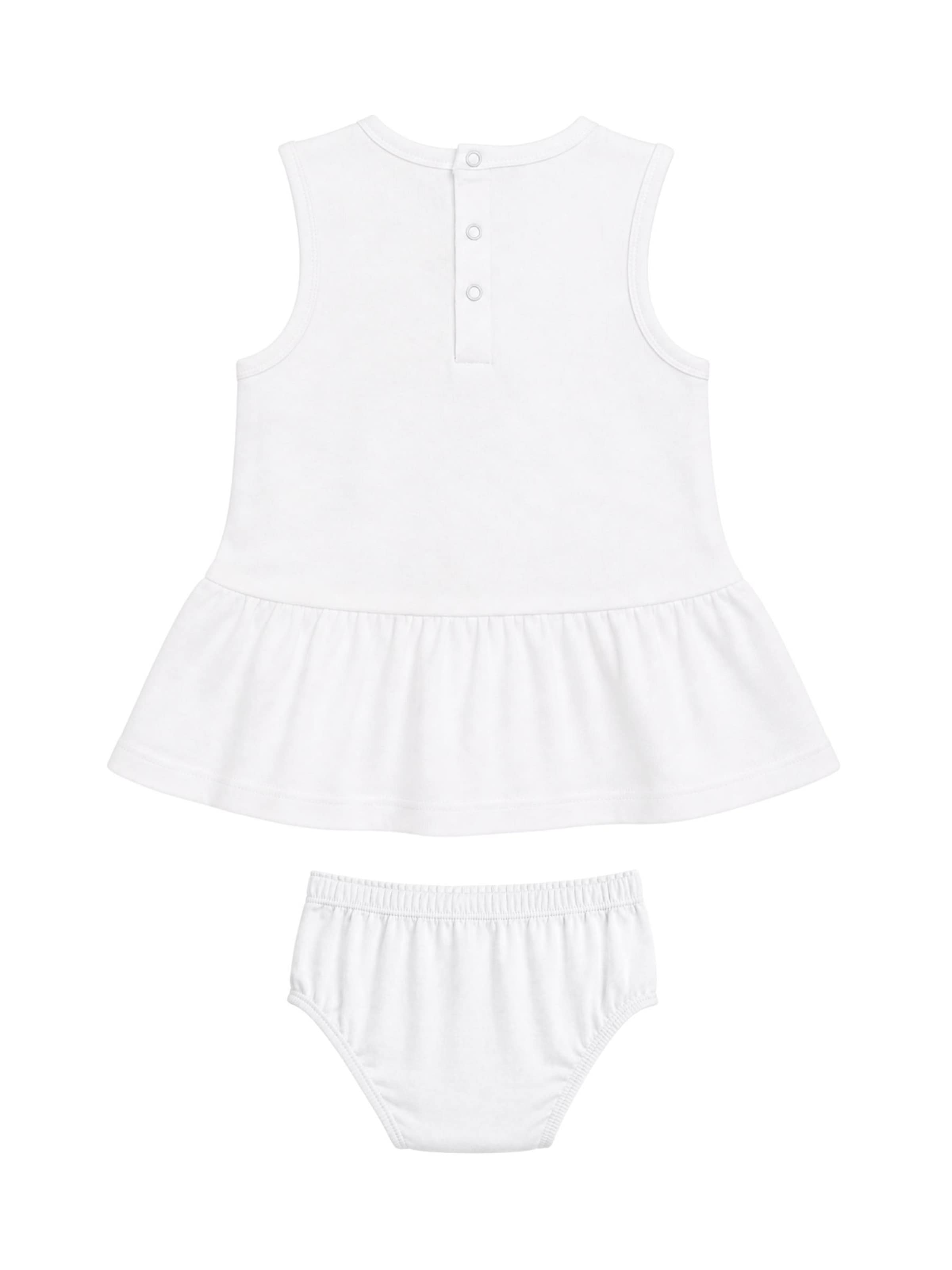 Robe 'INTERLOCK' GUESS KIDS en blanc