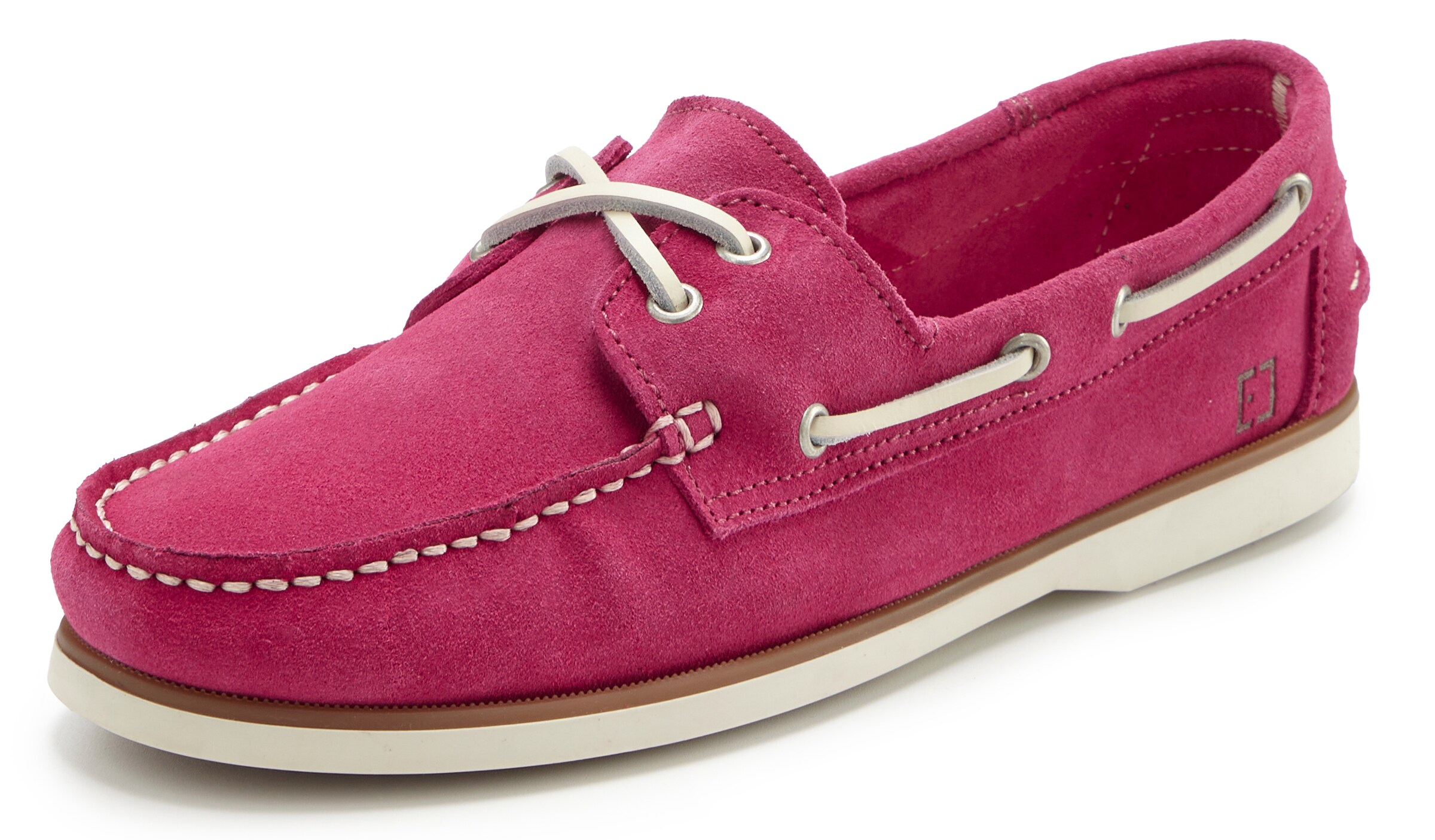 Elbsand Mokassin in Pink: Vorderseite