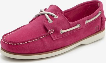 Elbsand Mokassin in Pink: Vorderseite