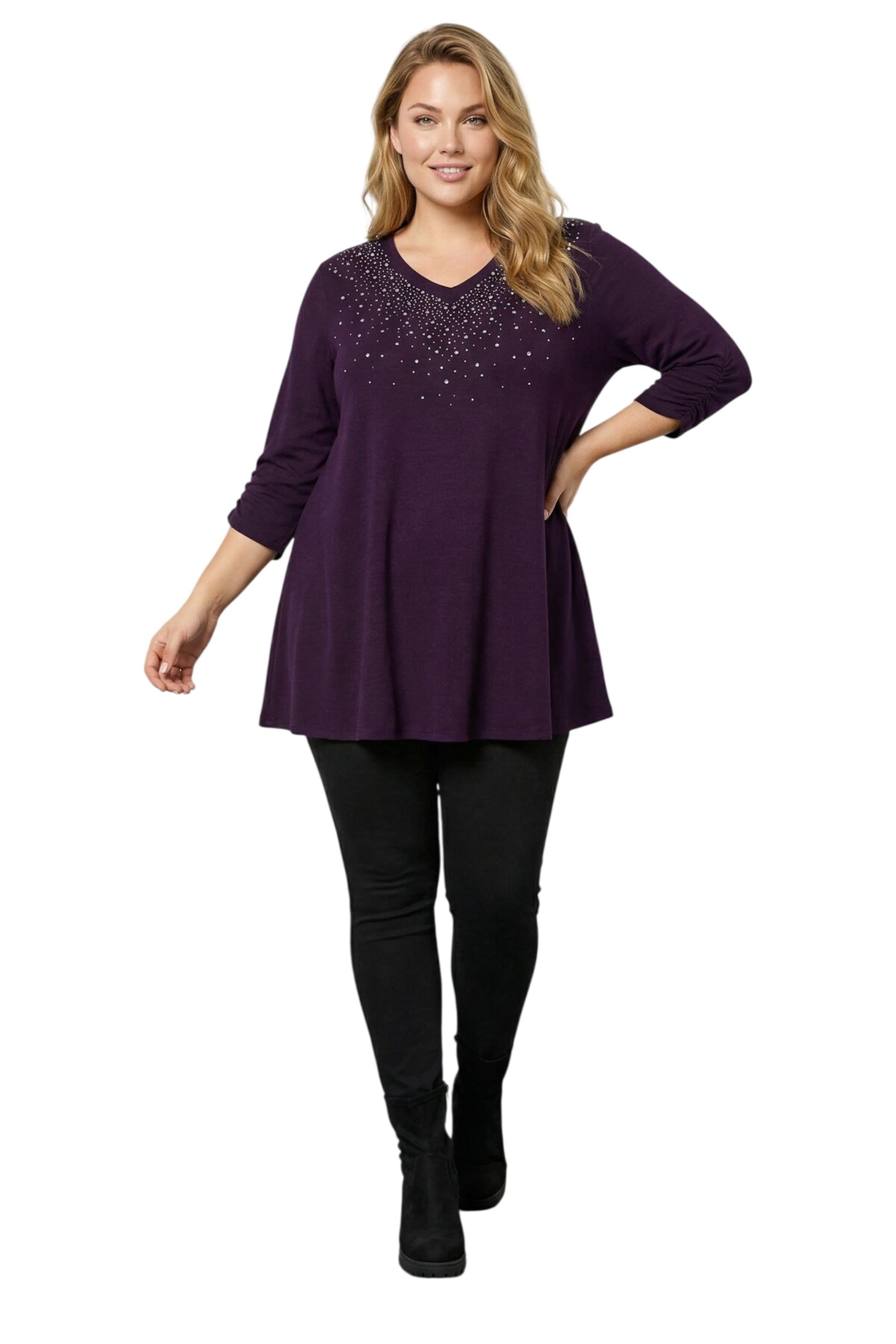 Stil Diva Pullover in Lila