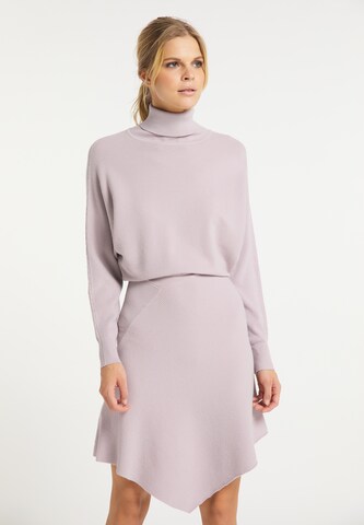 usha WHITE LABEL Knitted dress in Purple: front