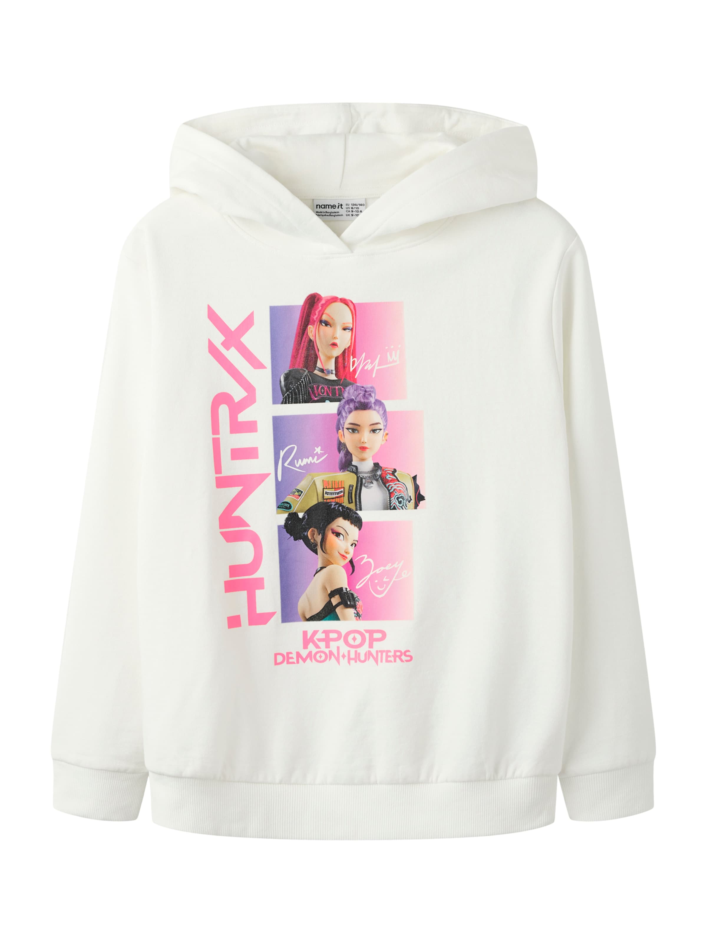 NAME IT - Sudadera 'NKFadis' en blanco: frente