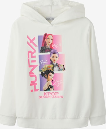 NAME IT - Sudadera 'NKFadis' en blanco: frente