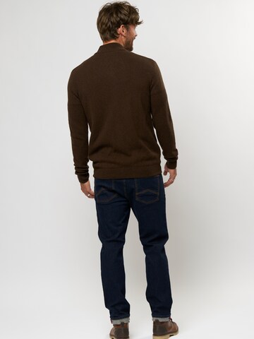 MCS Gebreid vest ' Alfie ' in Bruin