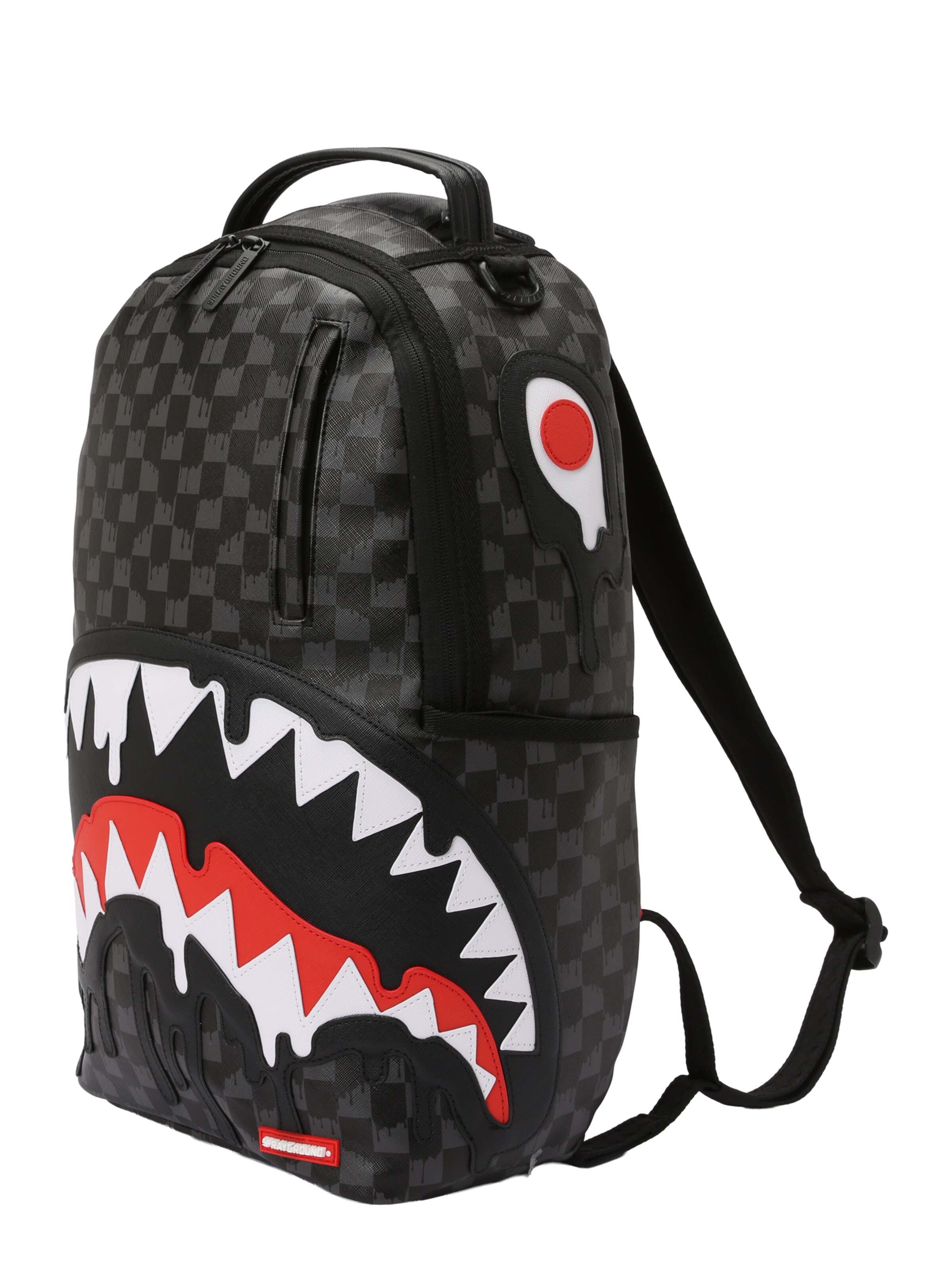 Sprayground Backpack 'DRIPPING SHARKS IN PARIS' in Grey