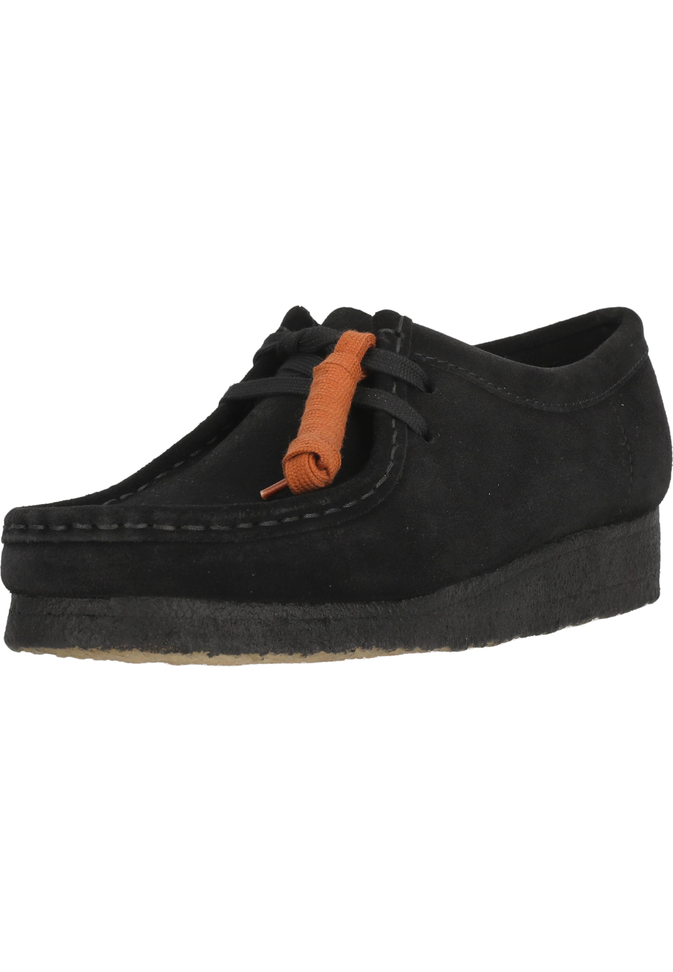 CLARKS Schnürschuhe 'Wallabee. Black Sde' in Schwarz: Vorderseite