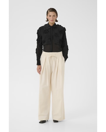 KAREN BY SIMONSEN Loose fit Trousers 'KBEmery' in Beige: front