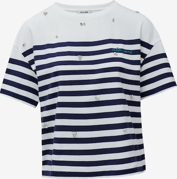 T-shirt Salsa Jeans en blanc : devant