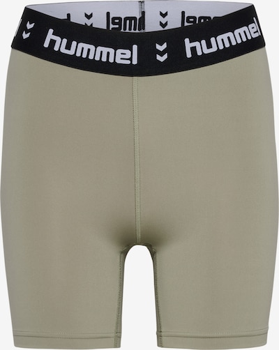 Sportinės kelnės 'PULSE' iš Hummel, spalva – alyvuogių spalva / juoda / balta, Prekių apžvalga