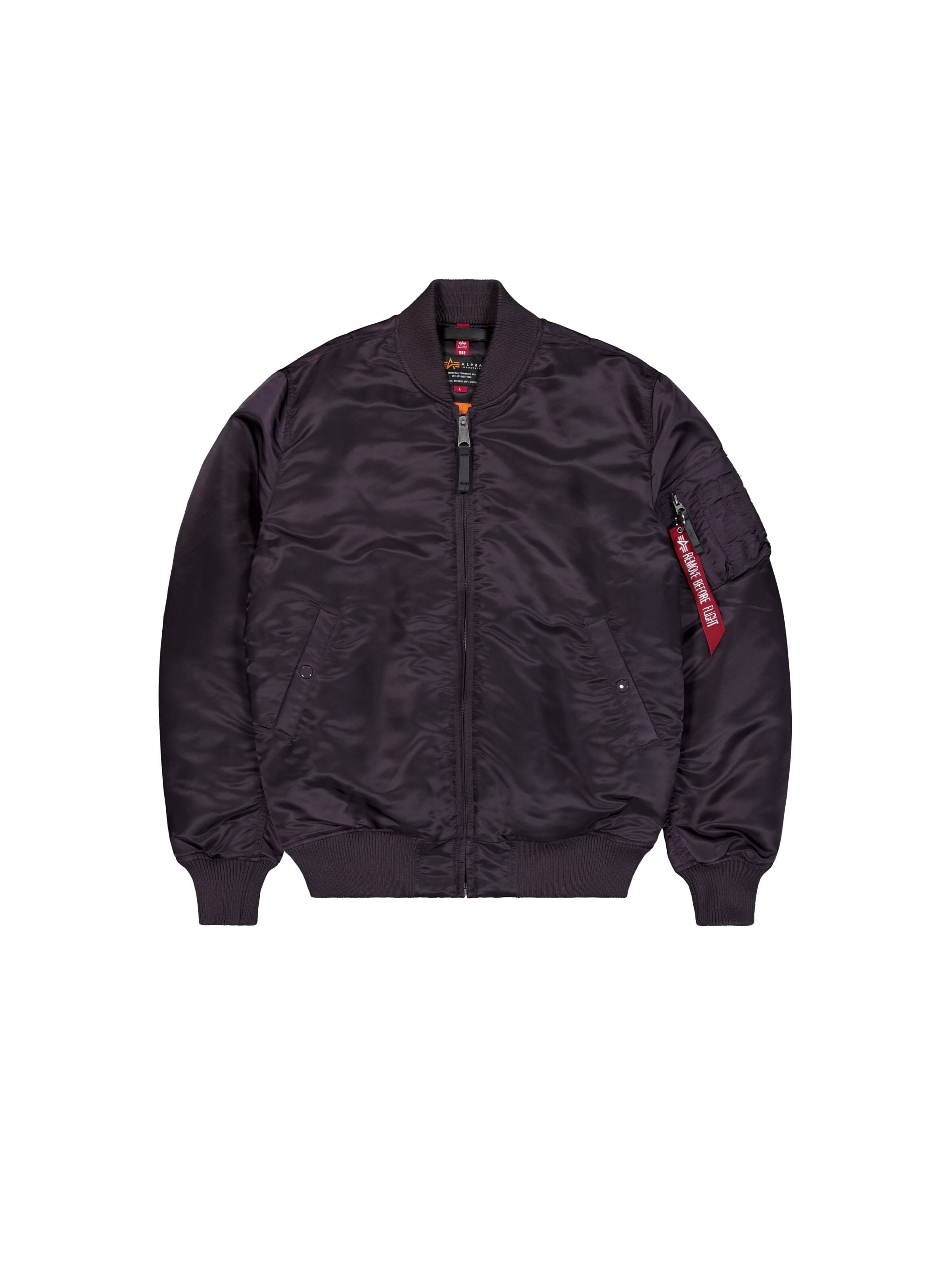 ALPHA INDUSTRIES Преходно яке 'MA-1 VF 59' в лилав: отпред