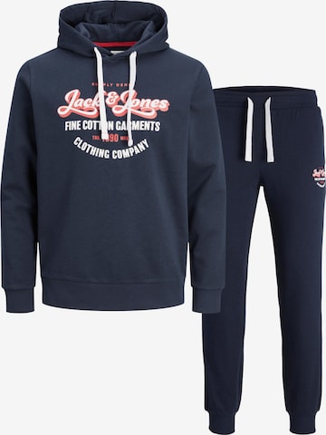 JACK & JONES Joggingpak 'ANDY' in Blauw: voorkant