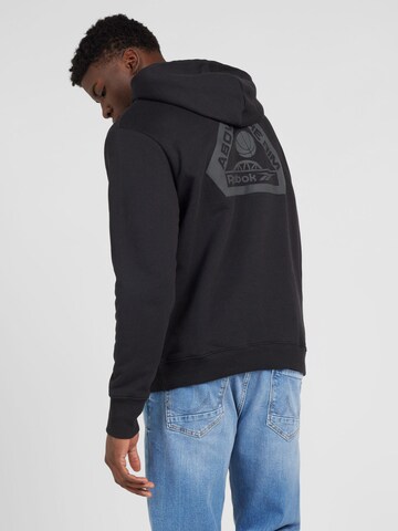 Sweat-shirt Reebok en noir : devant