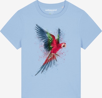 T-shirt ' Papagei ' Watapparel en bleu : devant