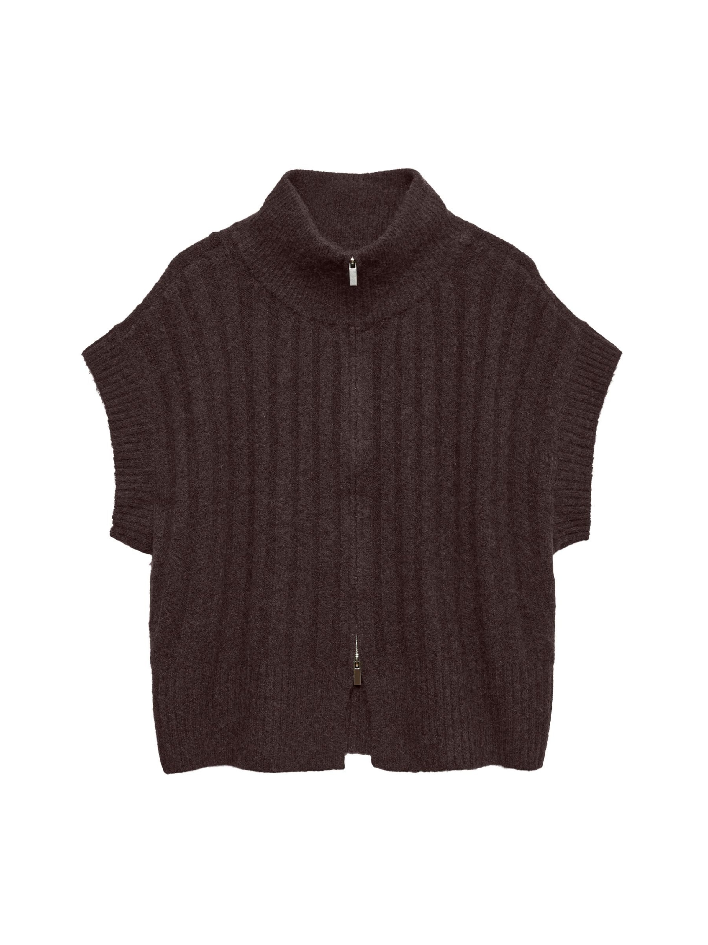 Gilet in maglia 'BANG' di VERO MODA in marrone: frontale