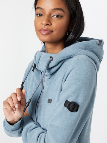 Alife and Kickin Zip-Up Hoodie 'Yasmin' in Blue