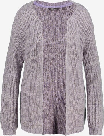 Ulla Popken Knit Cardigan in Purple: front