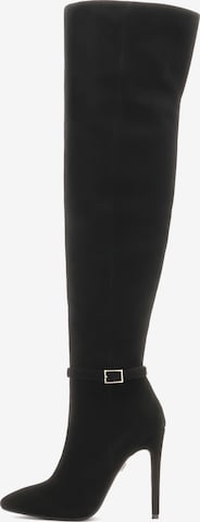 KazarČizme iznad koljena - crna boja: prednji dio