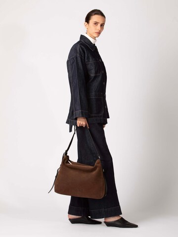 BREE - Mala de ombro 'The Statements Charlie' em castanho