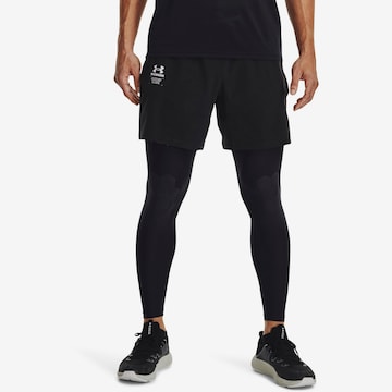 Regular Pantalon de sport UNDER ARMOUR en noir : devant
