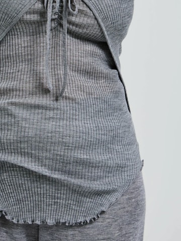 Seamless Basic Gebreid vest in Grijs