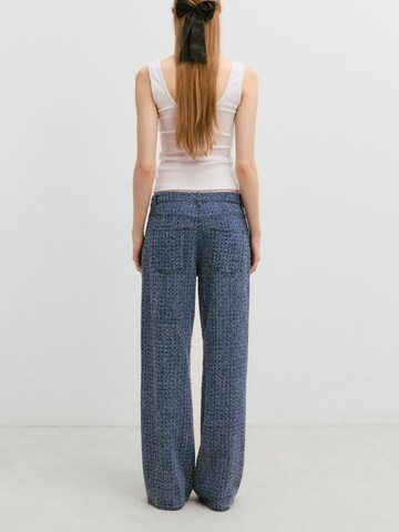 EDITED Wide leg Jeans 'Liv' in Blauw