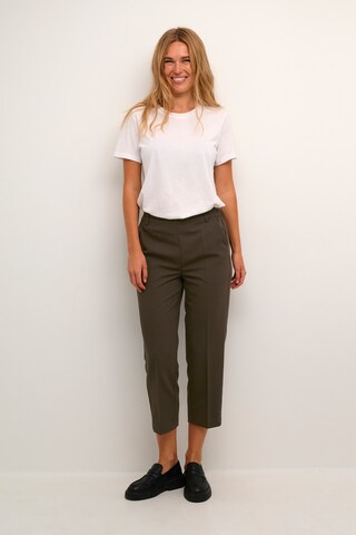 Kaffe Loose fit Trousers with creases 'Sakura' in Green