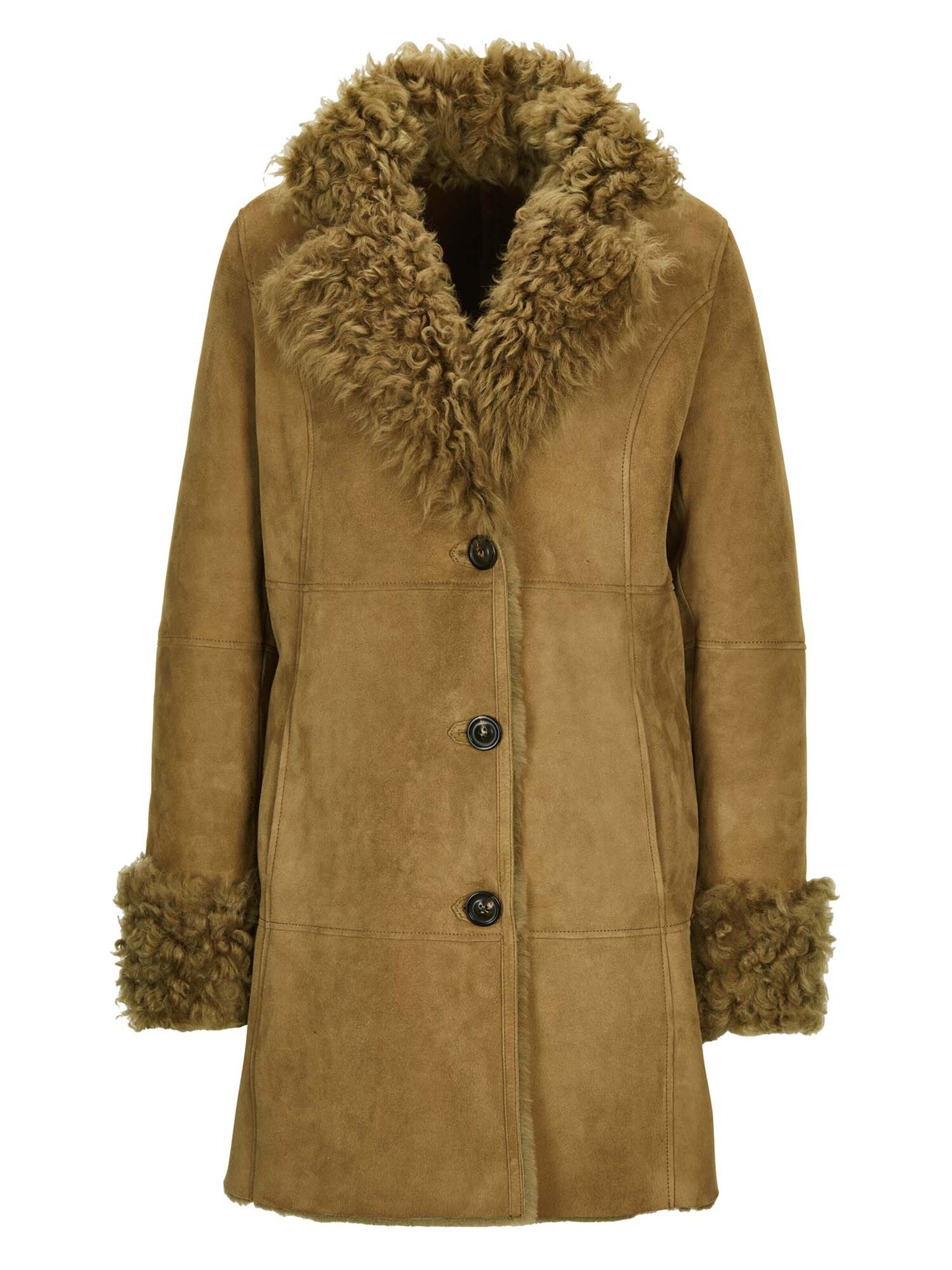 MADELEINE Tussenmantel in de kleur Bruin, Productweergave