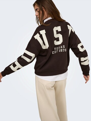 ONLY Sweatshirt in Braun: Vorderseite