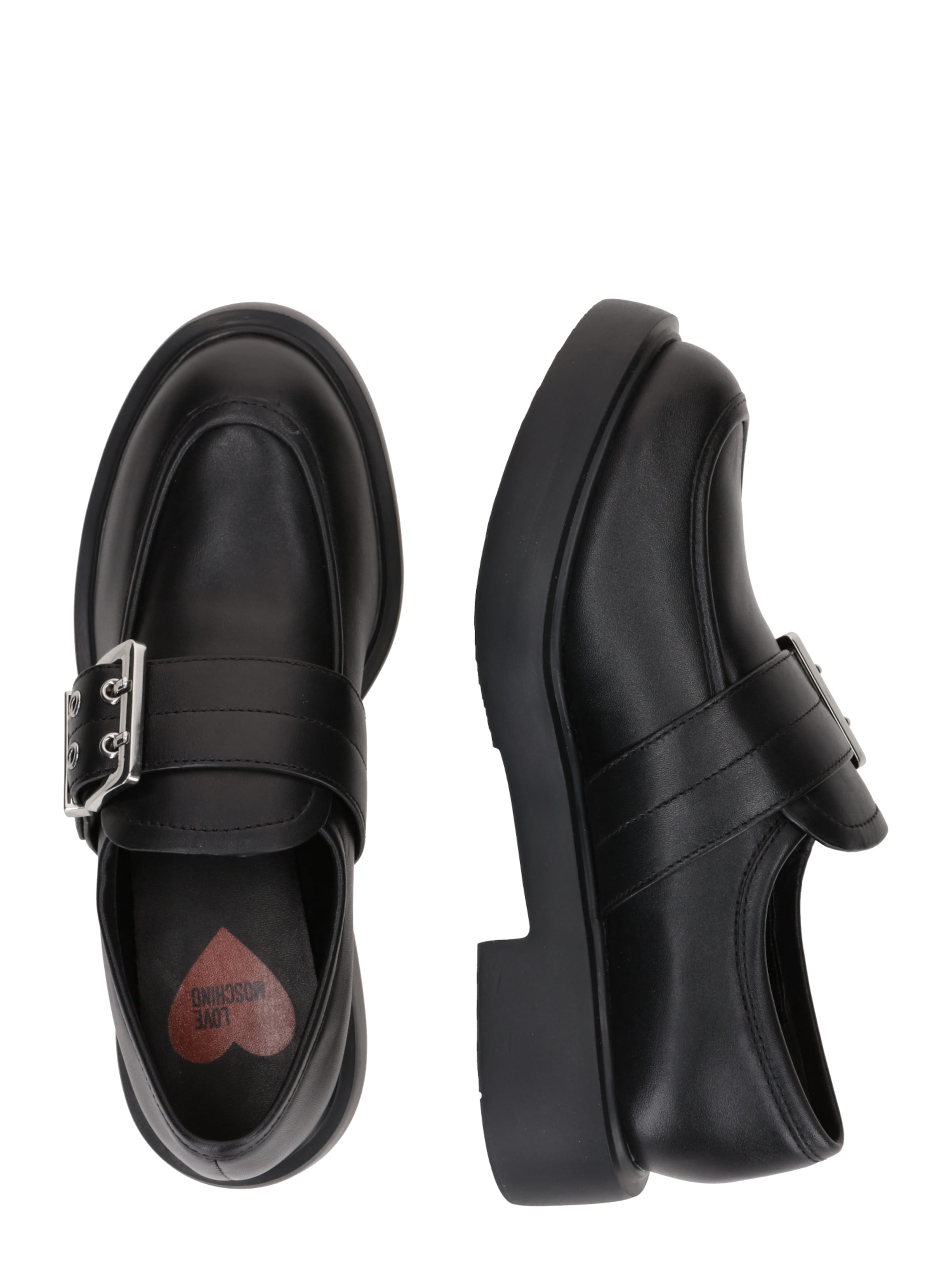 Love Moschino Παντοφλέ 'SCARPAD.CITY40' σε μαύρο