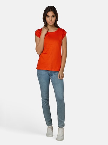 salzhaut T-Shirt 'BIIKE' in Orange