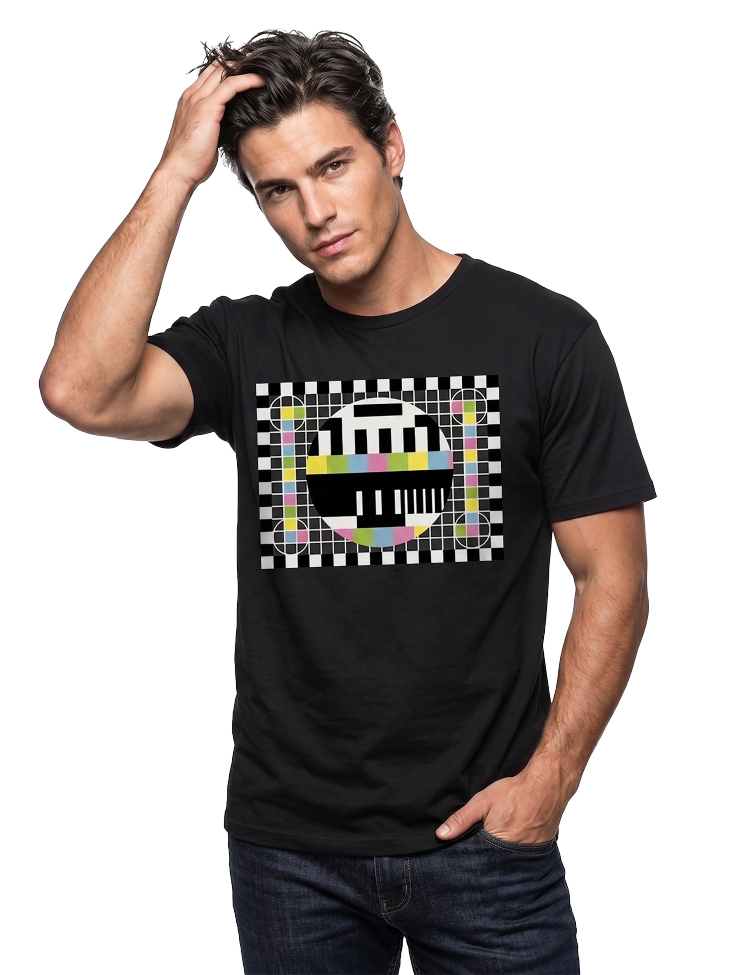 MAKAYA Shirt 'Testbild' in Black