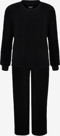 Loungeable Hausanzug in Schwarz: Vorderseite