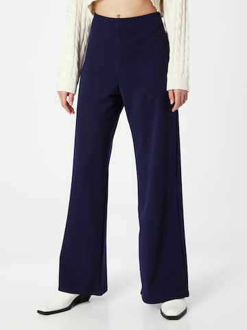SISTERS POINT - Pierna ancha Pantalón 'GLUT' en azul: frente