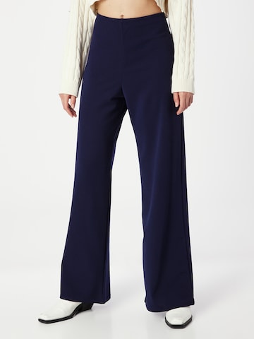 SISTERS POINT Wide leg Broek 'GLUT' in Blauw: voorkant