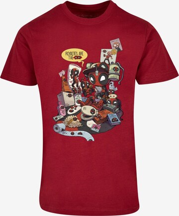 T-Shirt 'Deadpool - Merchandise Royalties' ABSOLUTE CULT en rouge : devant