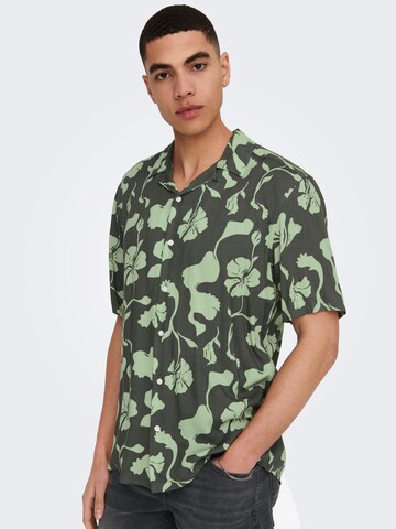 Only & Sons Regular fit Skjorta 'Dash' i grå