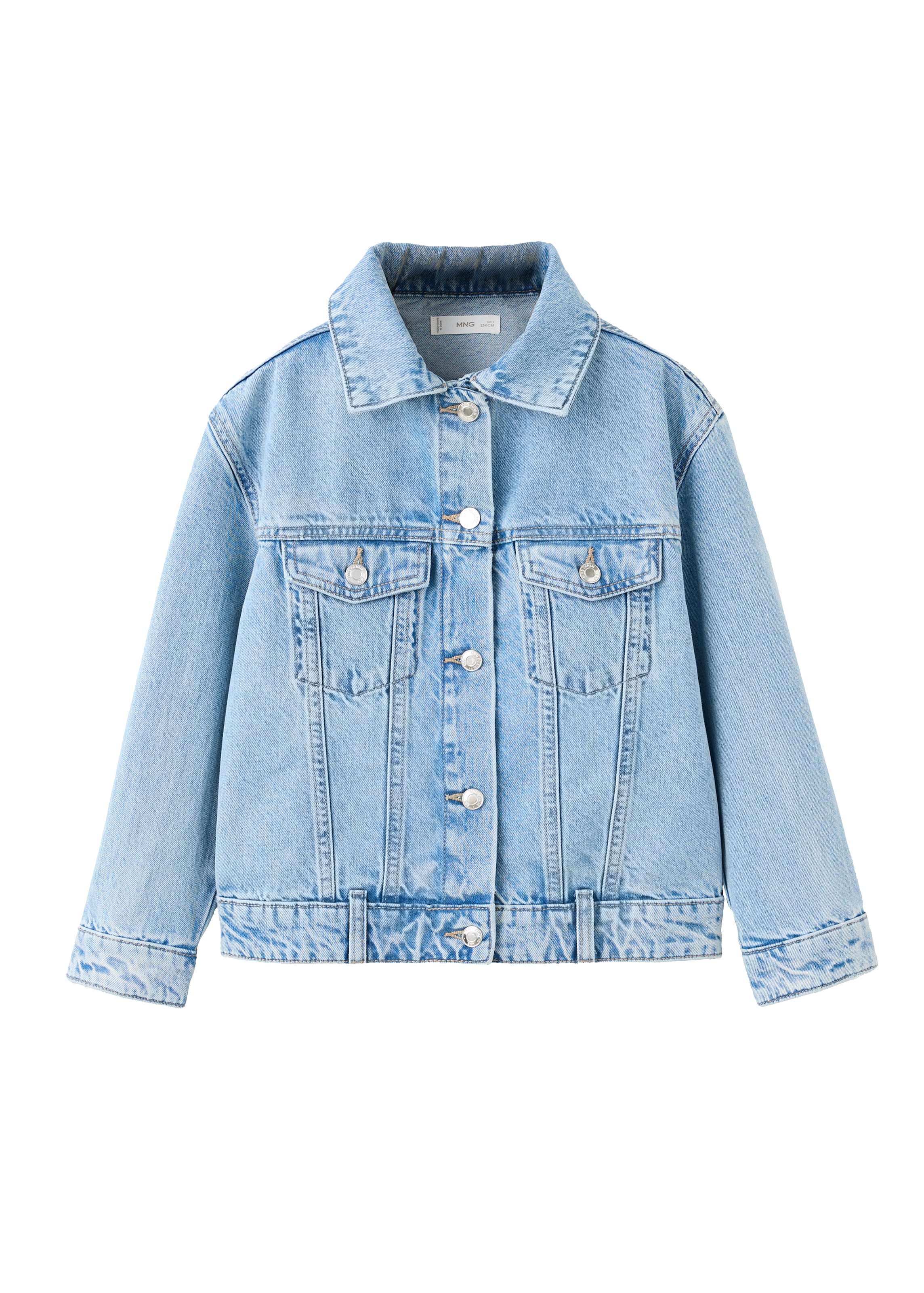 Veste mi-saison 'ALICE' MANGO KIDS en bleu : devant