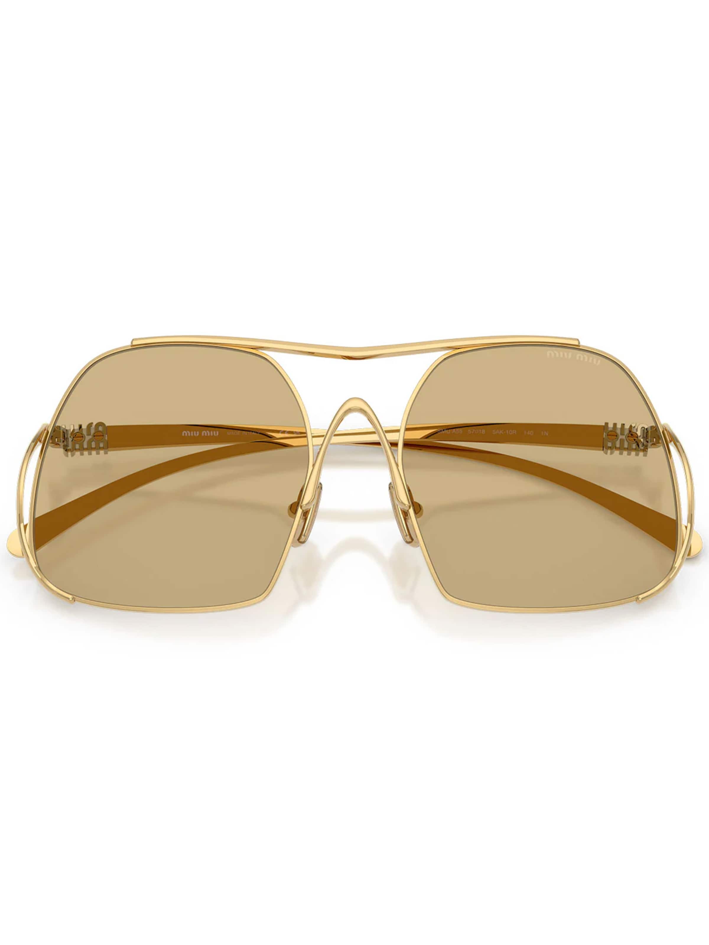 Miu Miu Zonnebril 'MUA55S 5AK10R' in Goud