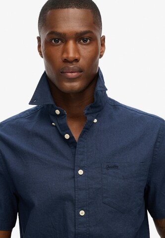 Superdry & Co Regular fit Overhemd 'City' in Blauw