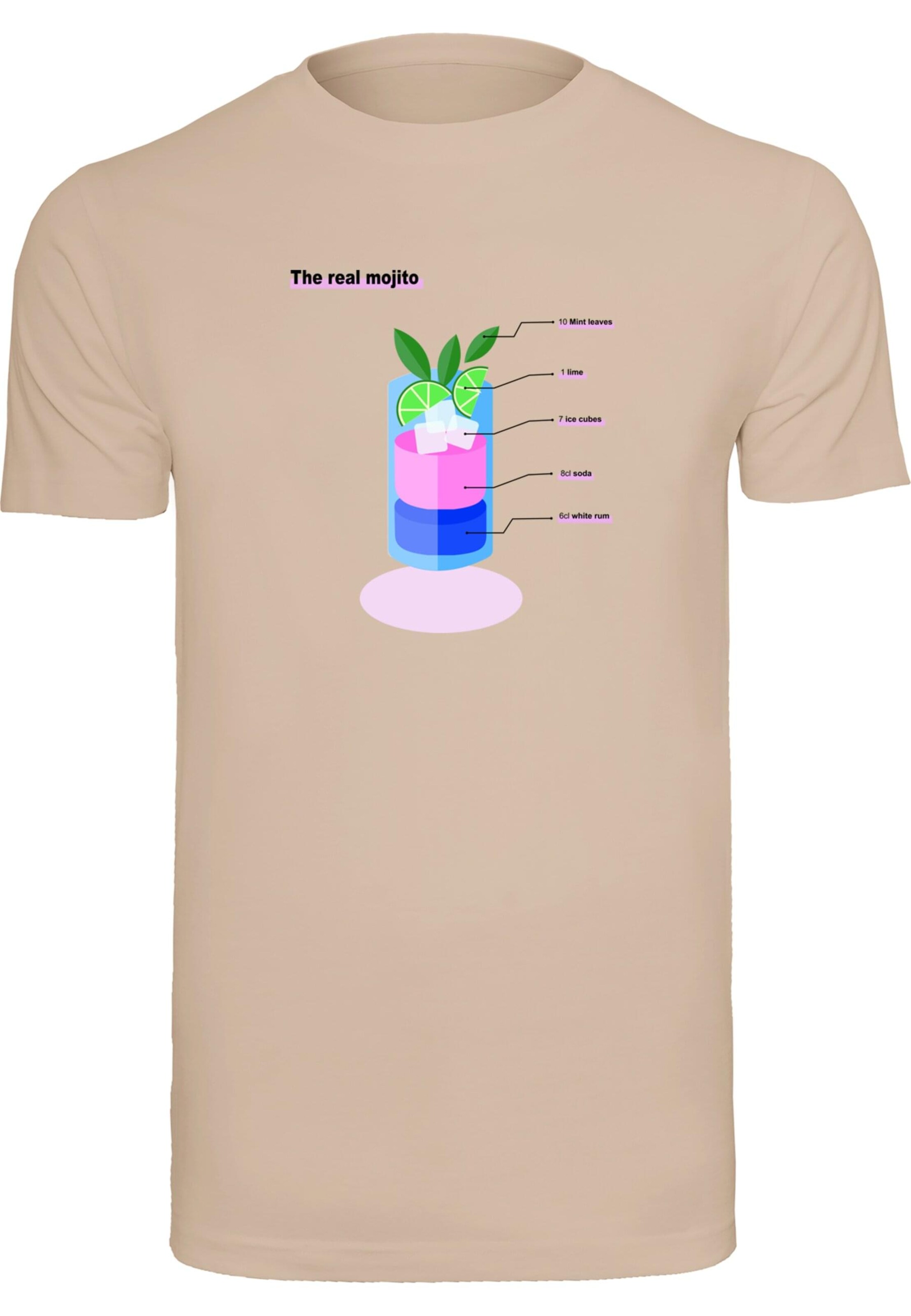 T-Shirt 'The Real Mojito' Mister Tee en beige : devant