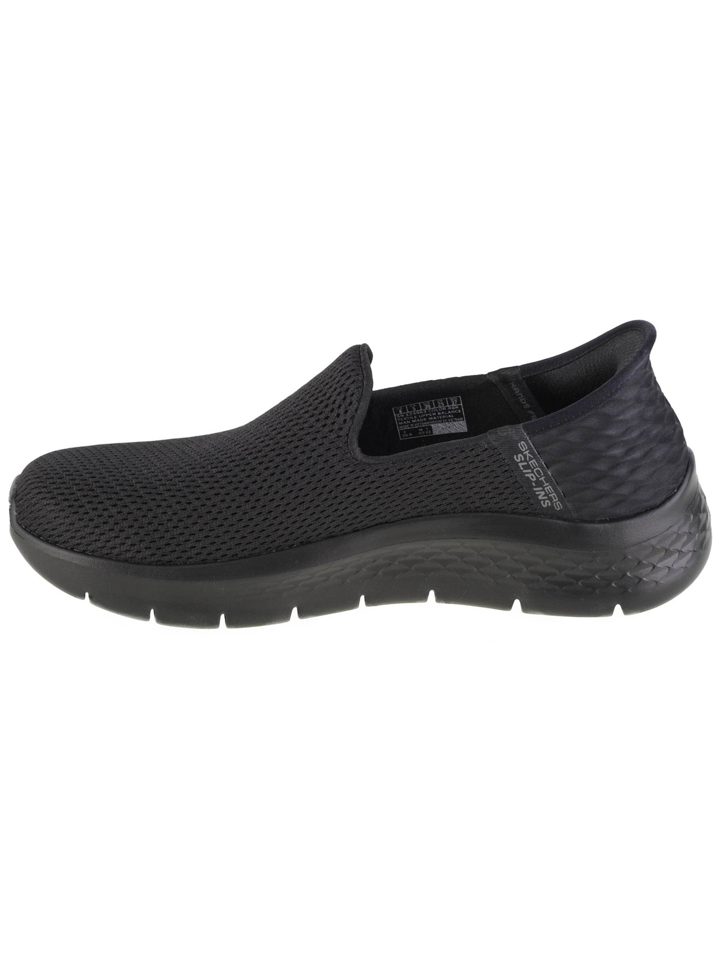 SKECHERS Slip-Ons 'GO WALK' in Black: front