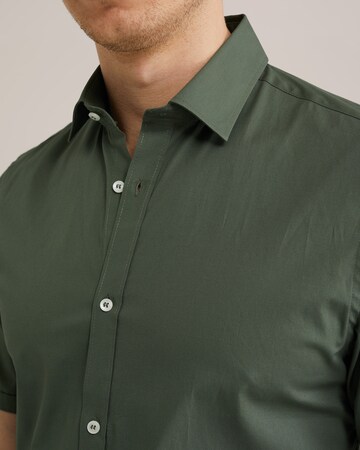 WE Fashion Regular fit Button Up Shirt in Green
