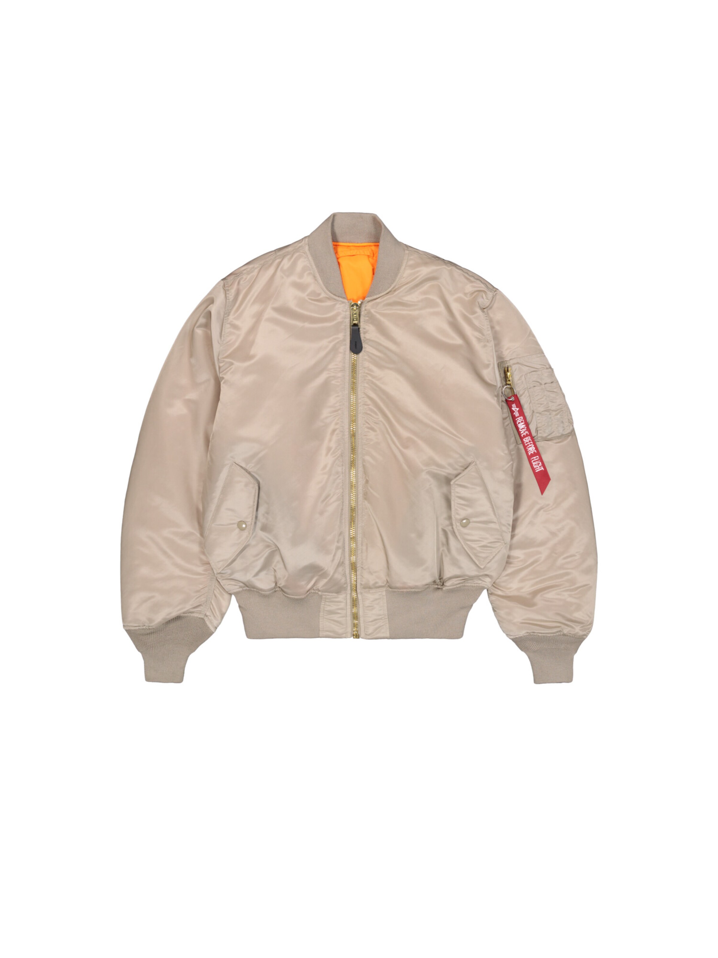 ALPHA INDUSTRIES Übergangsjacke 'MA-1 Heritage'‌‌‌‌‌‌ in Beige: Vorderseite