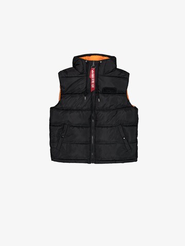 ALPHA INDUSTRIES Vest 'FD' in Black: front