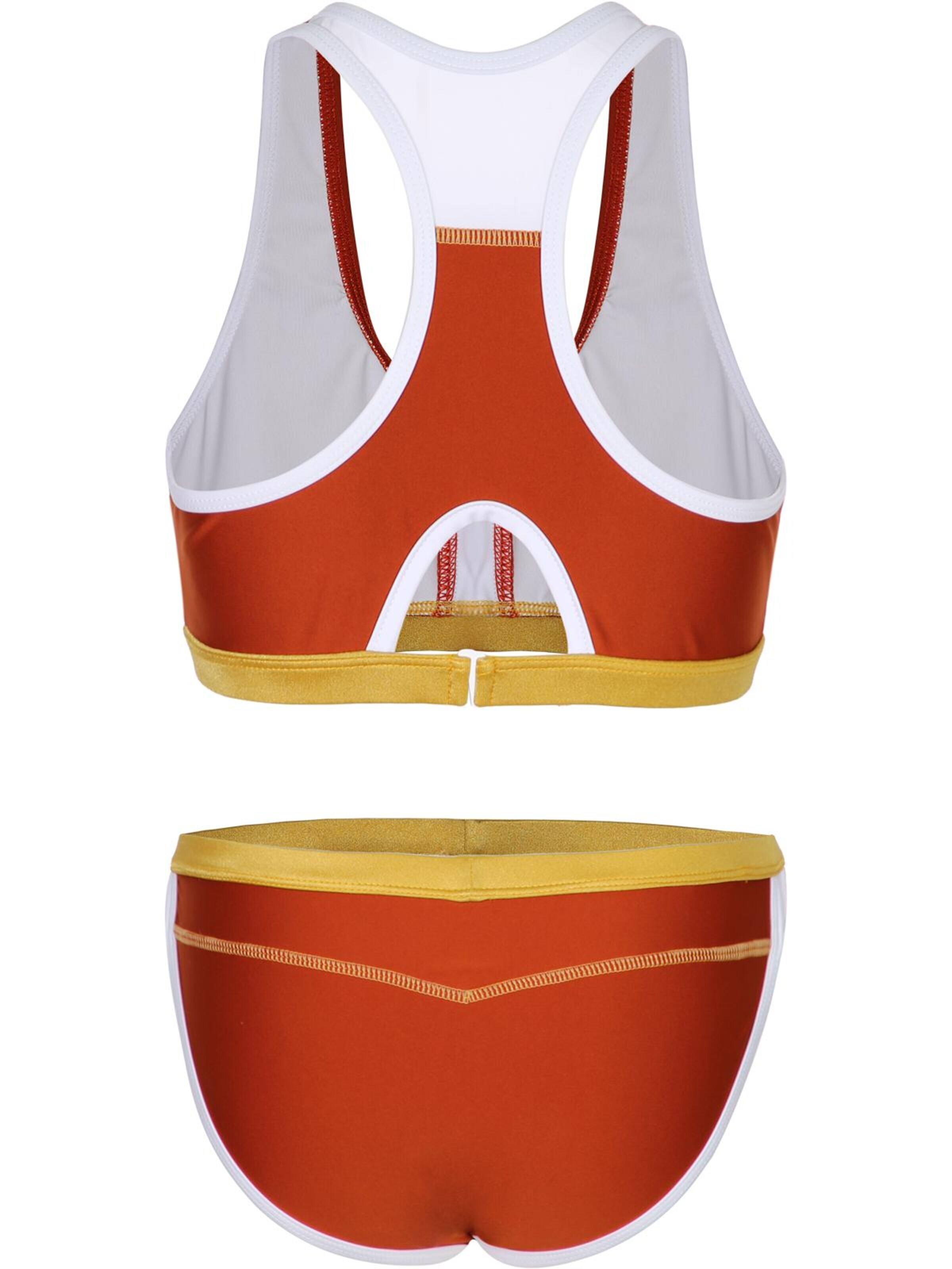 La V Bikini 'Bikini 3 color' in Oranje