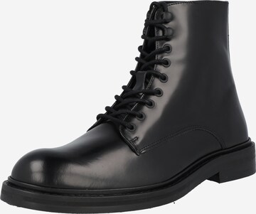 Boots stringati di SELECTED HOMME in nero: frontale