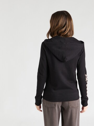 AÉROPOSTALE Zip-Up Hoodie in Black