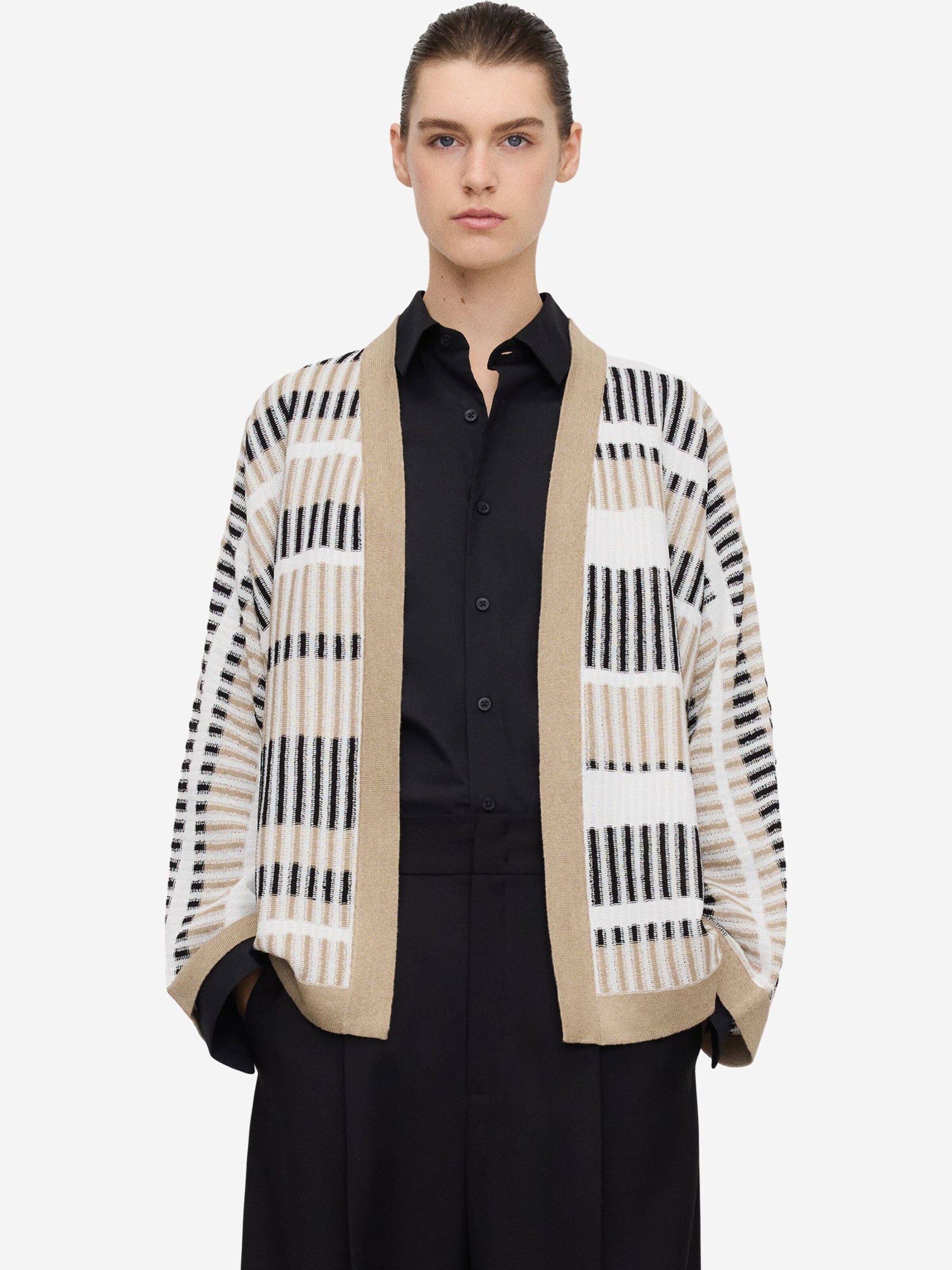 Gilet in maglia di Adolfo Dominguez in beige: frontale